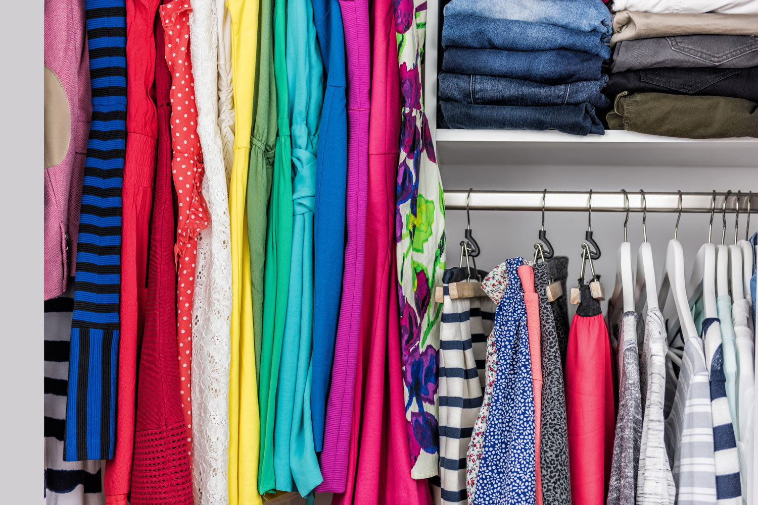 The same space after organizing