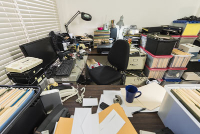 A home office organizing project